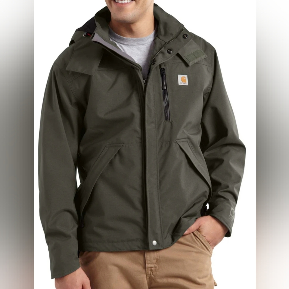 Carhartt Shoreline Storm Defender WP Jacket Men's Size 2XL No Hood MSRP $164.99